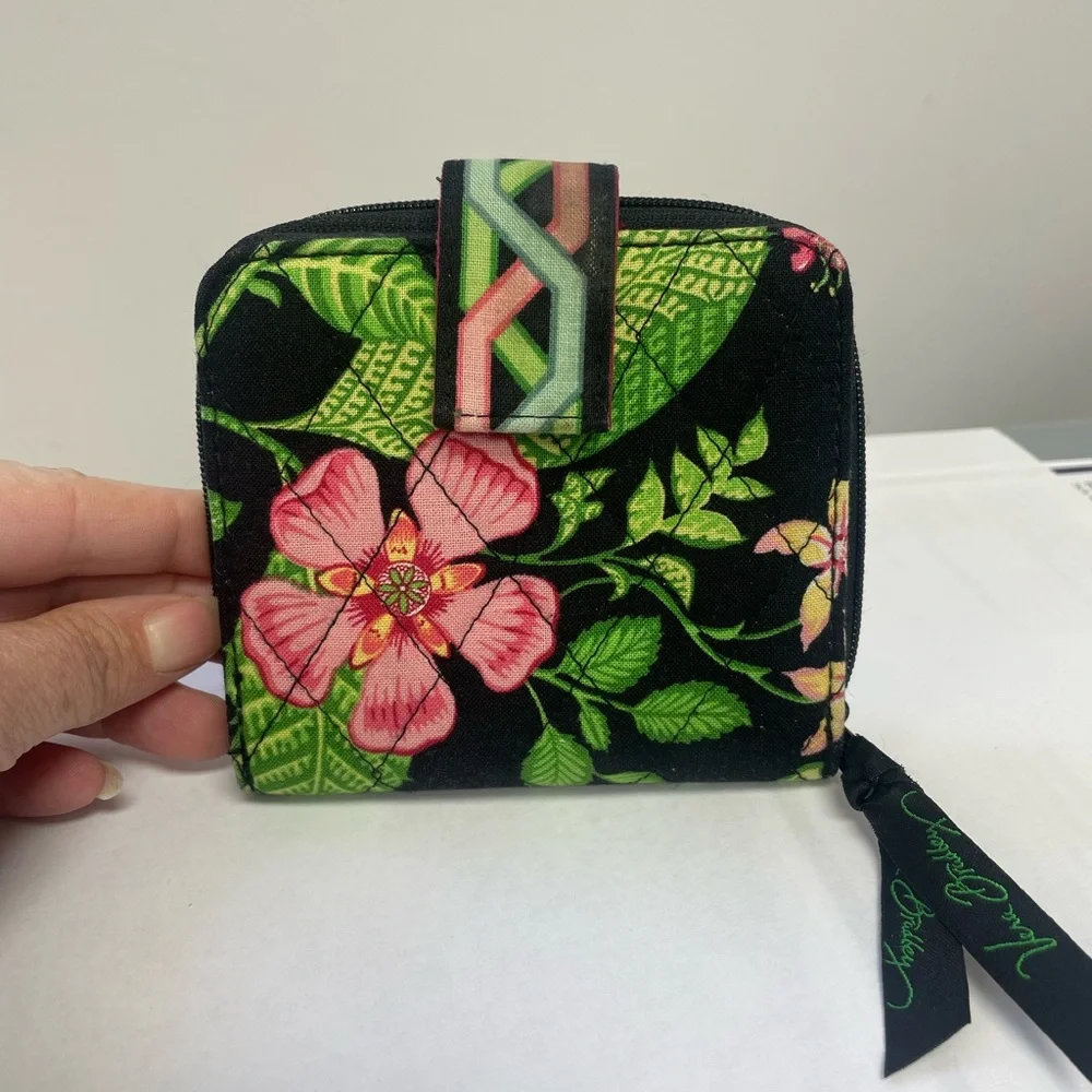 Vera Bradley Botanica Purse & Matching Wallet - Picture 3 of 9